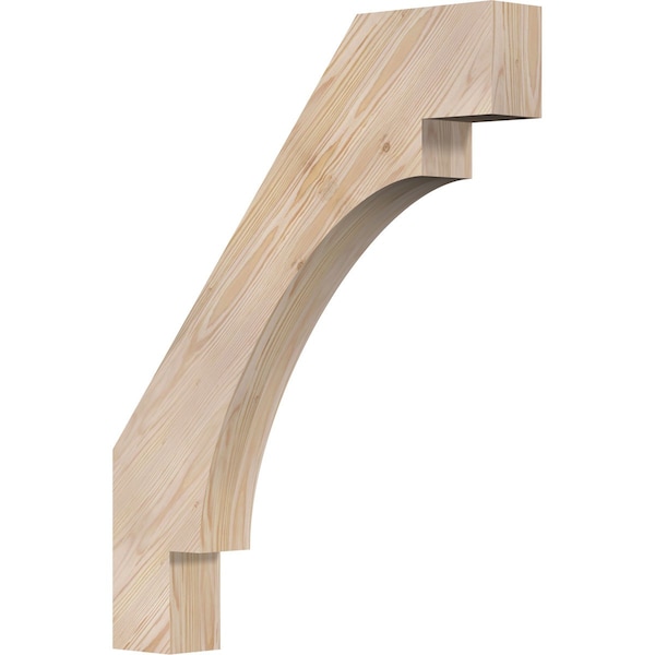 Ekena Millwork 3 1/2"W x 24"D x 30"H Merced Smooth Knee Brace, Douglas Fir BRC04X24X30MRC00SDF - main